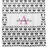 Niedlicher Panda-Bärendrahm Duschvorhang (Vorderseite)