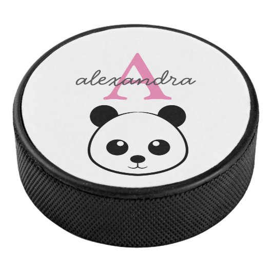 Niedlicher Panda-Bärendrahm Eishockey Puck (3/4)