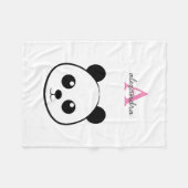 Niedlicher Panda-Bärendrahm Fleecedecke (Vorderseite (Horizontal))