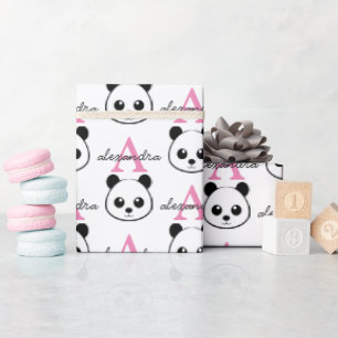 Niedlicher Panda-Bärendrahm Geschenkpapier