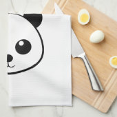 Niedlicher Panda-Bärendrahm Geschirrtuch (Viertel Falte)