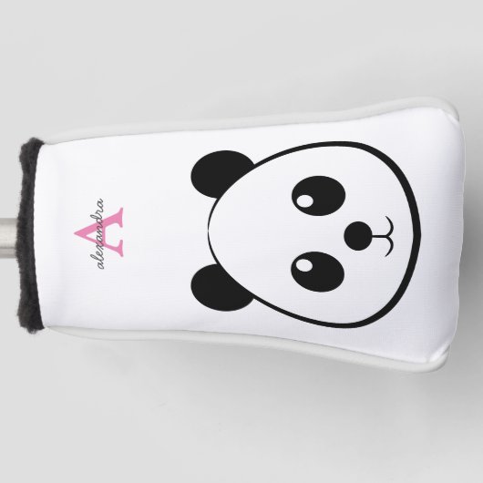 Niedlicher Panda-Bärendrahm Golf Headcover (Vorderseite)