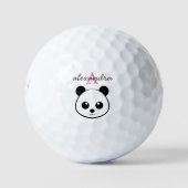 Niedlicher Panda-Bärendrahm Golfball (Vorderseite)