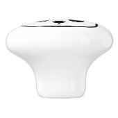 Niedlicher Panda-Bärendrahm Keramikknauf (Seitenansicht)