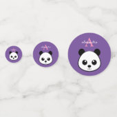 Niedlicher Panda-Bärendrahm Konfetti (Rückseiten)