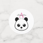 Niedlicher Panda-Bärendrahm Konfetti (Klein Vorderseite)