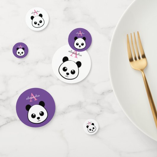 Niedlicher Panda-Bärendrahm Konfetti (Gruppe)