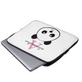 Niedlicher Panda-Bärendrahm Laptopschutzhülle (Vorne Knopf)