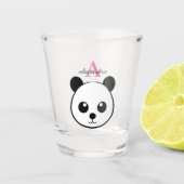 Niedlicher Panda-Bärendrahm Schnapsglas (Vorderseite)