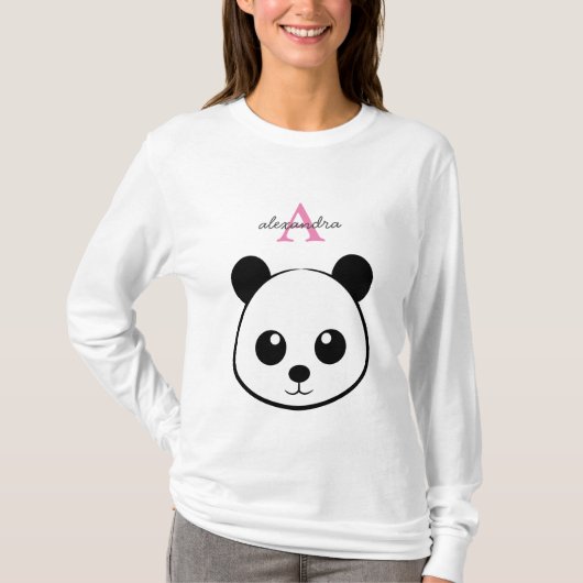 Niedlicher Panda-Bärendrahm T-Shirt (Vorderseite)