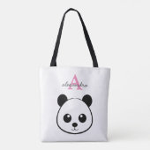 Niedlicher Panda-Bärendrahm Tasche (Rückseite)