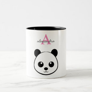 Niedlicher Panda-Bärendrahm Zweifarbige Tasse