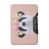 Niedlicher Panda Bärentier Custom Peach Giro Bath Badematte (Vorderseite Vertikal)