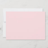 Niedlicher Panda Bear Ballerina Girl's 1. Geburtst Einladung (Rückseite)