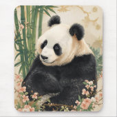Niedlicher Panda Bear Bamboo Art Mousepad (Vorne)