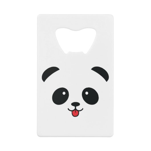 Niedlicher Panda Blep Mlem Blop Geldbeutel Flaschenöffner (Vorderseite)