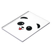 Niedlicher Panda Blep Mlem Blop Notizblock (Linke Seite)