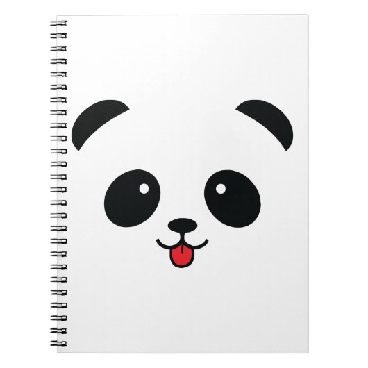 Niedlicher Panda Blep Mlem Blop Notizblock (Vorderseite)