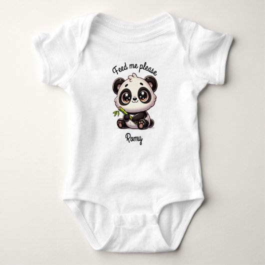 Niedlicher Panda-Bodysuit Baby Strampler (Vorderseite)