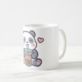 Niedlicher Panda-Bubble-Tea-Klassik-Mug Kaffeetasse (VorderseiteRechts)