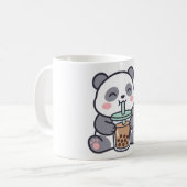 Niedlicher Panda-Bubble-Tea-Klassik-Mug Kaffeetasse (Vorderseite Links)
