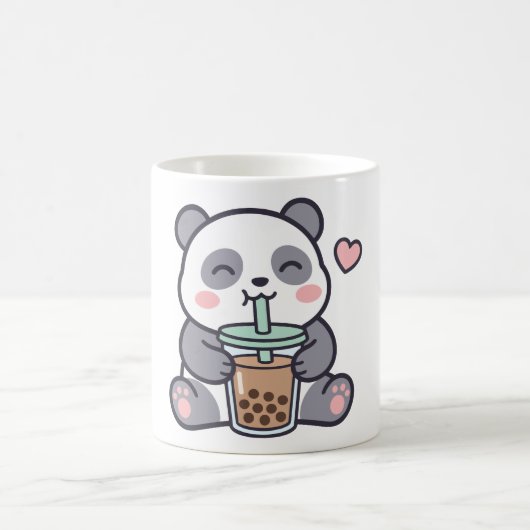 Niedlicher Panda-Bubble-Tea-Klassik-Mug Kaffeetasse (Mittel)