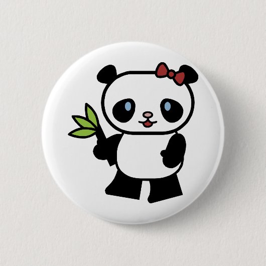 Niedlicher Panda Button (Vorderseite)