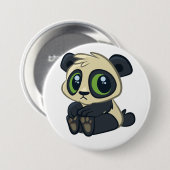 Niedlicher Panda Button (Vorne & Hinten)