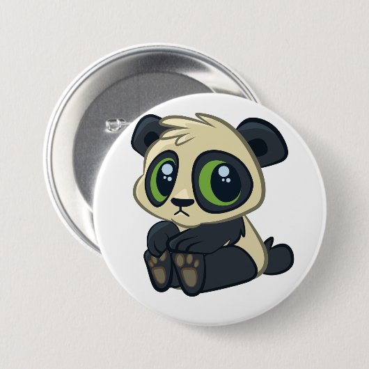 Niedlicher Panda Button (Vorne & Hinten)