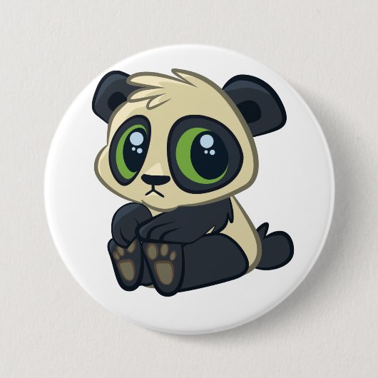 Niedlicher Panda Button (Vorderseite)