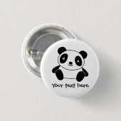 Niedlicher Panda Button (Vorne & Hinten)