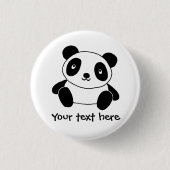 Niedlicher Panda Button (Vorderseite)