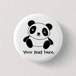 Niedlicher Panda Button