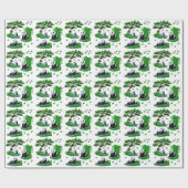 niedlicher Panda-Cartoon Geschenkpapier (Flach)