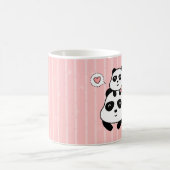 Niedlicher Panda CUB und Kaffeetasse (Mittel)
