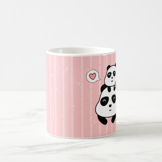 Niedlicher Panda CUB und Kaffeetasse (Mittel)