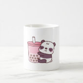 Niedlicher Panda, der Erdbeermilch Tee mit Kaffeetasse (Mittel)