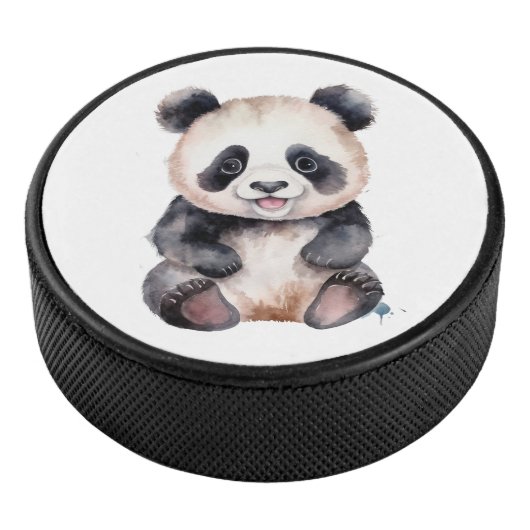 Niedlicher Panda Eishockey Puck (3/4)