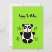 Niedlicher Panda Feiertagskarte (Vorderseite)