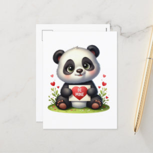 Niedlicher Panda Feiertagspostkarte
