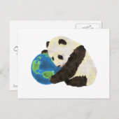 Niedlicher Panda Feiertagspostkarte (Vorne/Hinten)