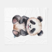 Niedlicher Panda Fleecedecke (Vorderseite (Horizontal))