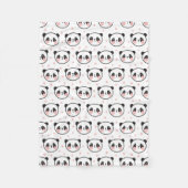 Niedlicher Panda Fleecedecke (Vorderseite)