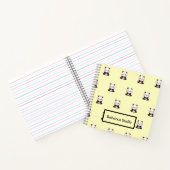 Niedlicher Panda-Gelb Notizblock (Innenseite)