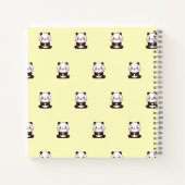 Niedlicher Panda-Gelb Notizblock (Rückseite)