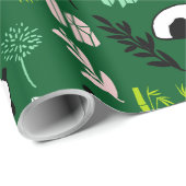 Niedlicher Panda Geschenkpapier (Rolleneckpunkt)