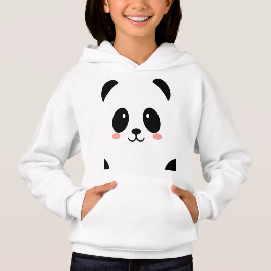 Niedlicher Panda Hoodie (Vorderseite)