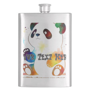 Niedlicher Panda in Flaschen Flachmann