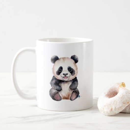 Niedlicher Panda Kaffeetasse (Mit Donut)