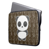 Niedlicher Panda Laptopschutzhülle (Vorderseite Links)